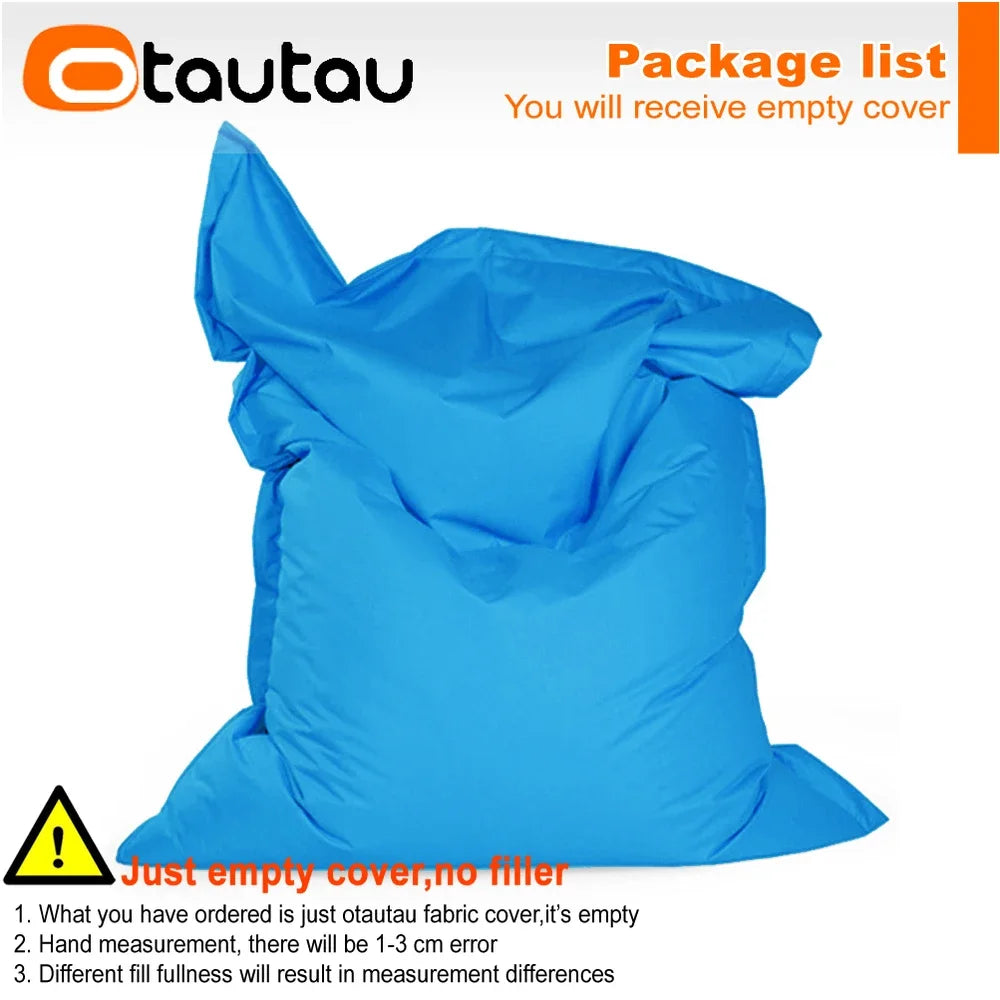 OTAUTAU M/L Funda para Puf de Exterior/Hogar 140x180cm DD103【¡Sin Relleno Dentro! ¡Usted Necesita Comprar el Relleno Por Sí Mismo!】