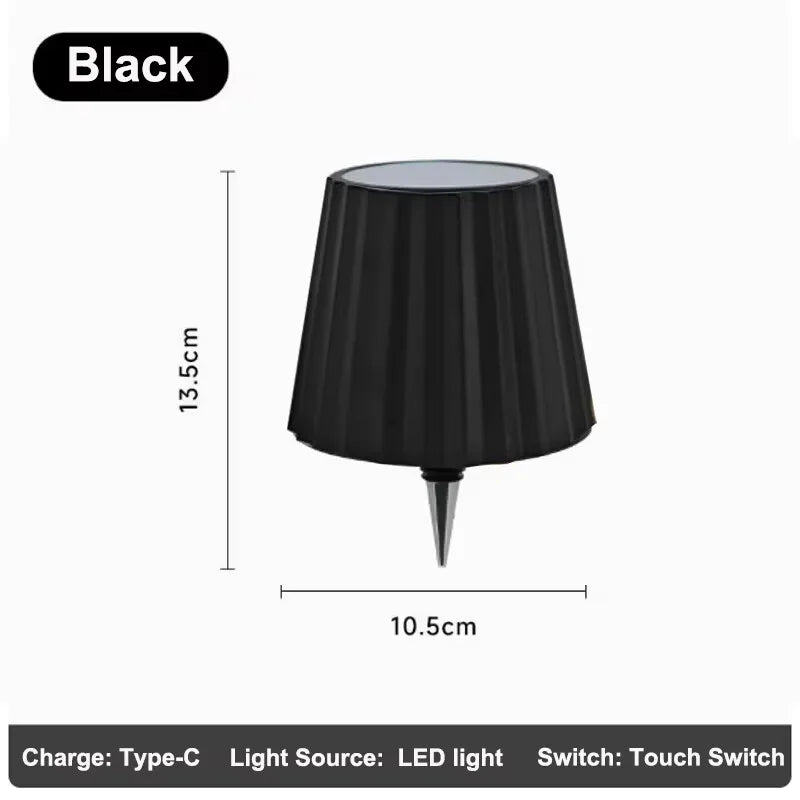 Lámpara de mesa inalámbrica para botellas de vino, luz LED para botellas para uso en exteriores, control táctil, ideal para restaurantes, bares, fiestas y festivales
