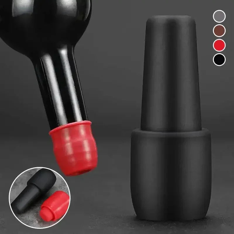 Tapón universal para botellas de vino tinto con tapón de doble sellado de silicona suave y utensilios de bar, vino y herramientas de cocina