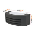 Apliques de pared de aluminio negro para exteriores, base E27, impermeables IP54, para balcón, patio, porche, pasillo e iluminación de pasillo