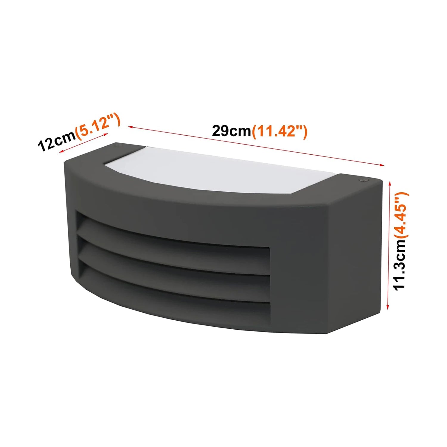Apliques de pared de aluminio negro para exteriores, base E27, impermeables IP54, para balcón, patio, porche, pasillo e iluminación de pasillo