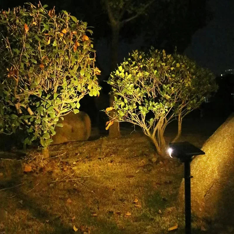 1/2 Uds. Lámpara Solar de 53 LED, Foco Solar Ajustable para Tierra, IP65 Impermeable, Iluminación Exterior para Pared y Jardín