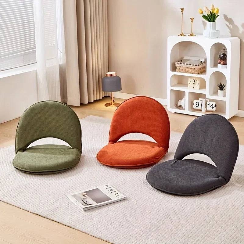 Sillón Tatami, Sillón Plegable para Dormitorio, Sofá Individual Pequeño para Dormitorio, Sillón Pequeño Ajustable, Extraíble y Lavable