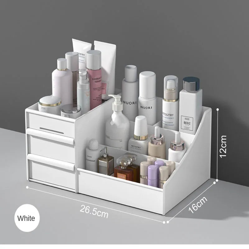Save space Drawer-type Cosmetics Storage Box Skin Care Products Desktop Dormitory Desk Dressing Table Facial Mask Lipstick Shelf