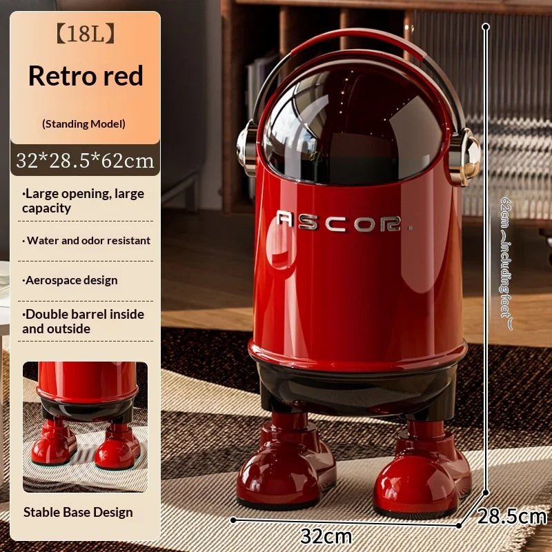 Bote de basura con sensor sin contacto de acero inoxidable, cubo de basura de gran capacidad para cocina, baño, dormitorio, sala de estar, hogar
