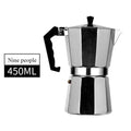 Nueva cafetera moka de aluminio de 50ml-600ml, cafetera espresso de estufa eléctrica doméstica, cafetera de extracción