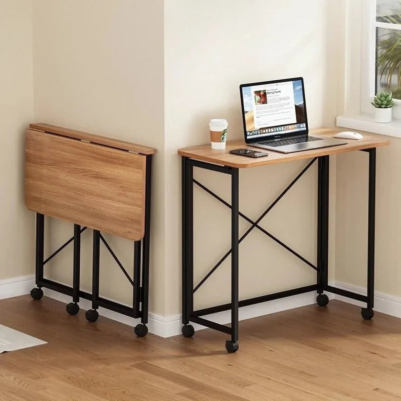 Folding small desk, bedroom desk, student's simple writing desk