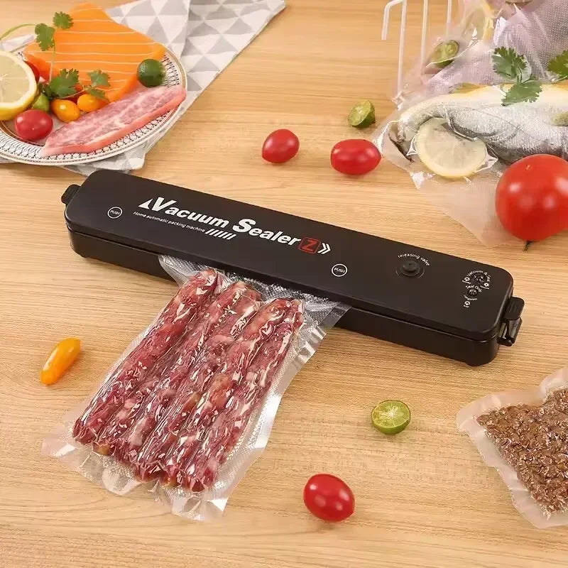 Diseño Portátil Automático Sellador al Vacío de Cocina Multifuncional Embalaje de Alimentos Hermético para Preservación Doméstica bolsa sellada
