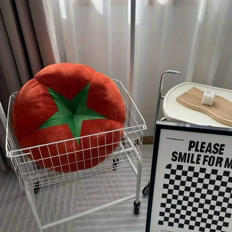ins creativa seta tomate salón sofá cojín decoración suelo habitación adorno cama ventanal cojín silla