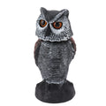 Owl Decoy Owl Decoy to Scare Birds Plastic Shake Head Owl Decoy To Scare Birds Away Scarecrow Fake Owl Outdoor Garden Decoration