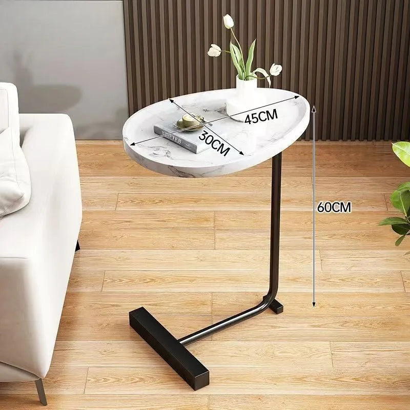 Mesa auxiliar extraíble, mesita pequeña simple para el hogar, estante de dormitorio junto a la cama, sala de estar, mesa auxiliar de sofá mini de celebridades de Internet.