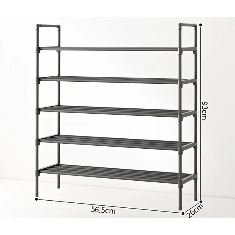Zapatero sencillo doméstico multifuncional de varios pisos para puerta, estante de almacenamiento para interiores y exteriores, estante de almacenamiento para dormitorio de estudiantes.