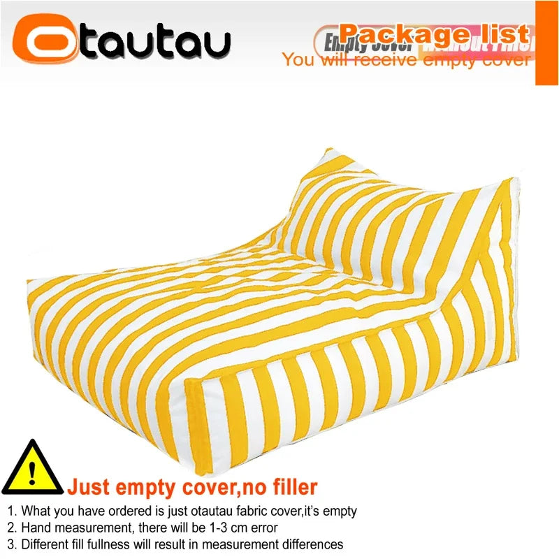 OTAUTAU Funda Impermeable Oxford para Puf Exterior, Tumbona Flotante SF343【¡No Incluye Relleno! ¡Necesita Comprar el Relleno por Separado!】