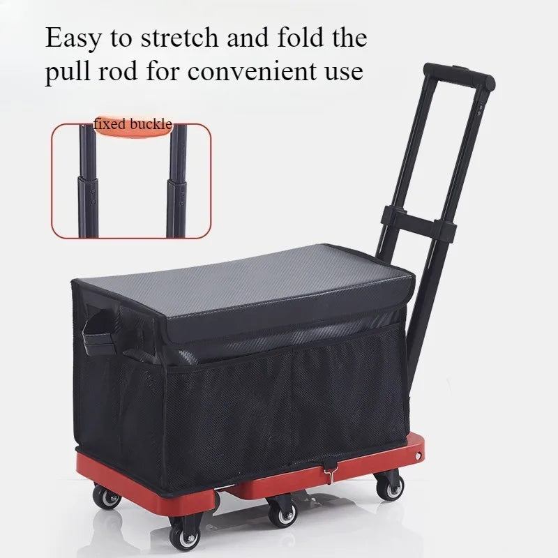 Carrito plegable portátil, carro de mano, carro de mudanza, carro de plataforma, carrito de compras