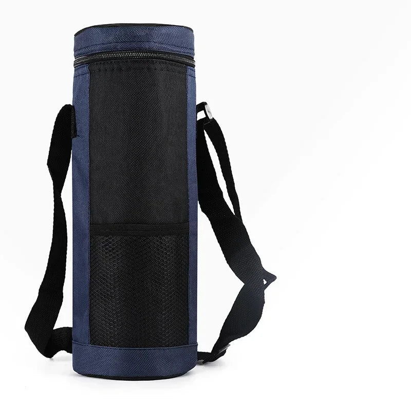 Bolsa Térmica Portátil con Correas de Transporte, Funda Aislante de Tela Oxford, Película de Aluminio, para Viajes, Camping, Mantiene las Bebidas Frías/Calientes