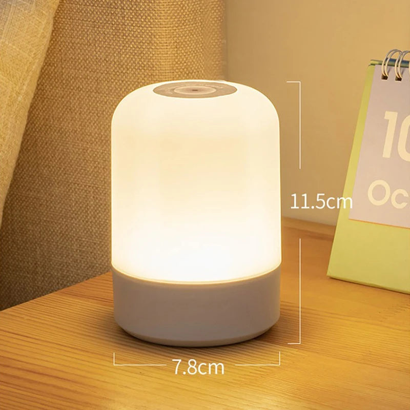 Luz de noche LED regulable para mesita de noche, lámpara de carga de escritorio, lámparas de noche para dormitorio, decoración de iluminación de mesita de noche, lámpara de mesa de lectura LED táctil