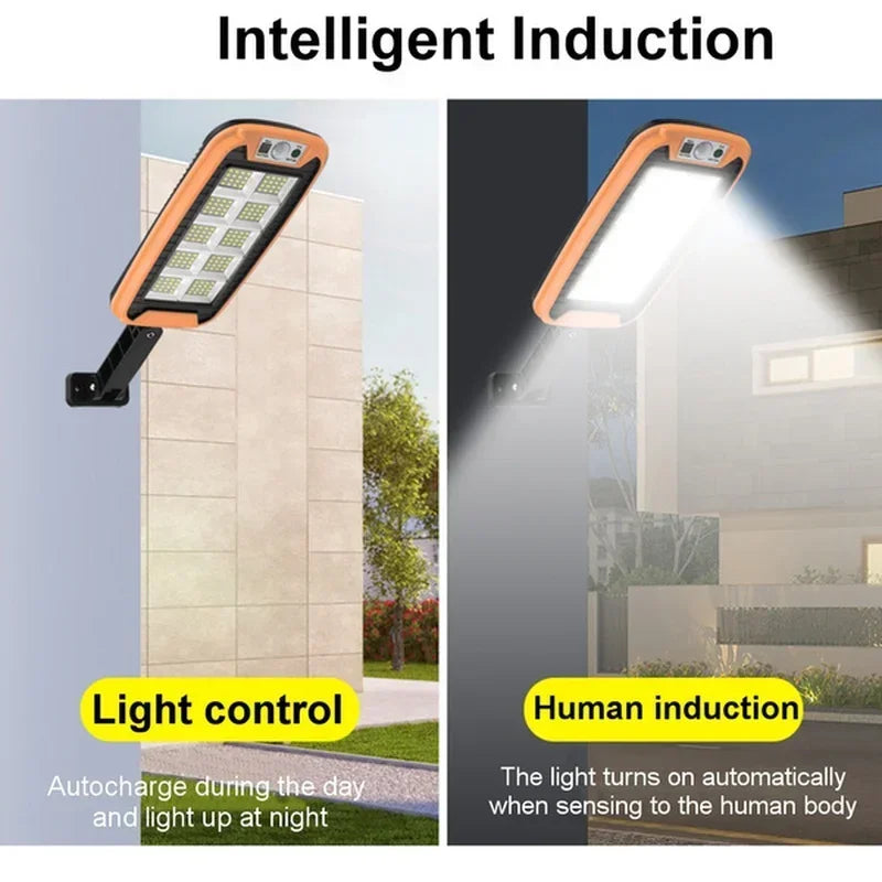 Farolas Solares Exterior, Lámpara Solar Con 3 Modos De Luz Control Remoto Impermeable Sensor De Movimiento Iluminación para Jardín Patio Camino