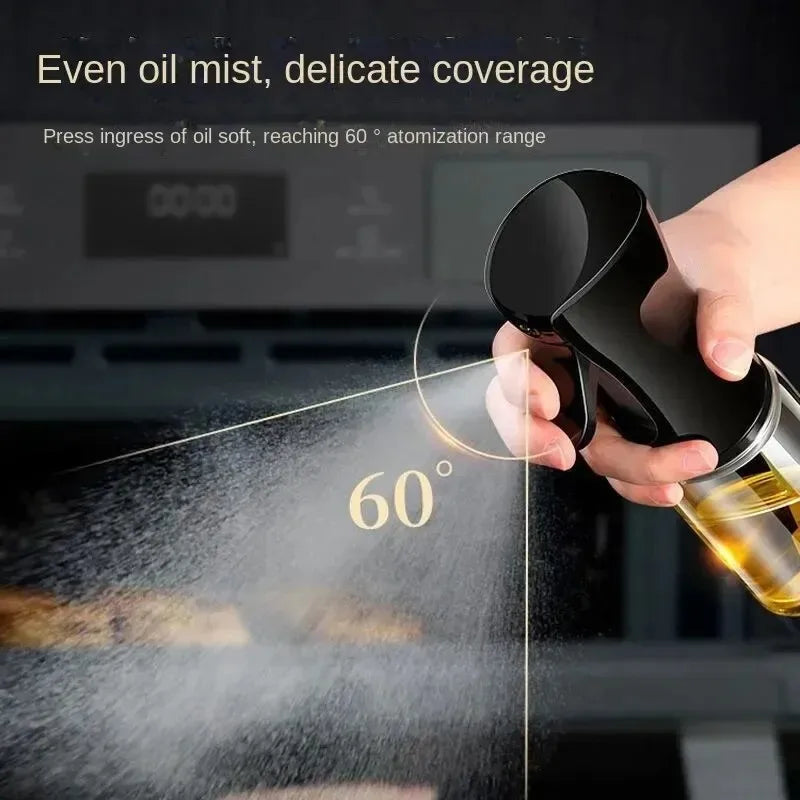 1 ud. Pulverizador de aceite de 200/300/500 ML, pulverizador de aceite de oliva comestible para cocina, pulverizador atomizador de aceite para freidora de aire
