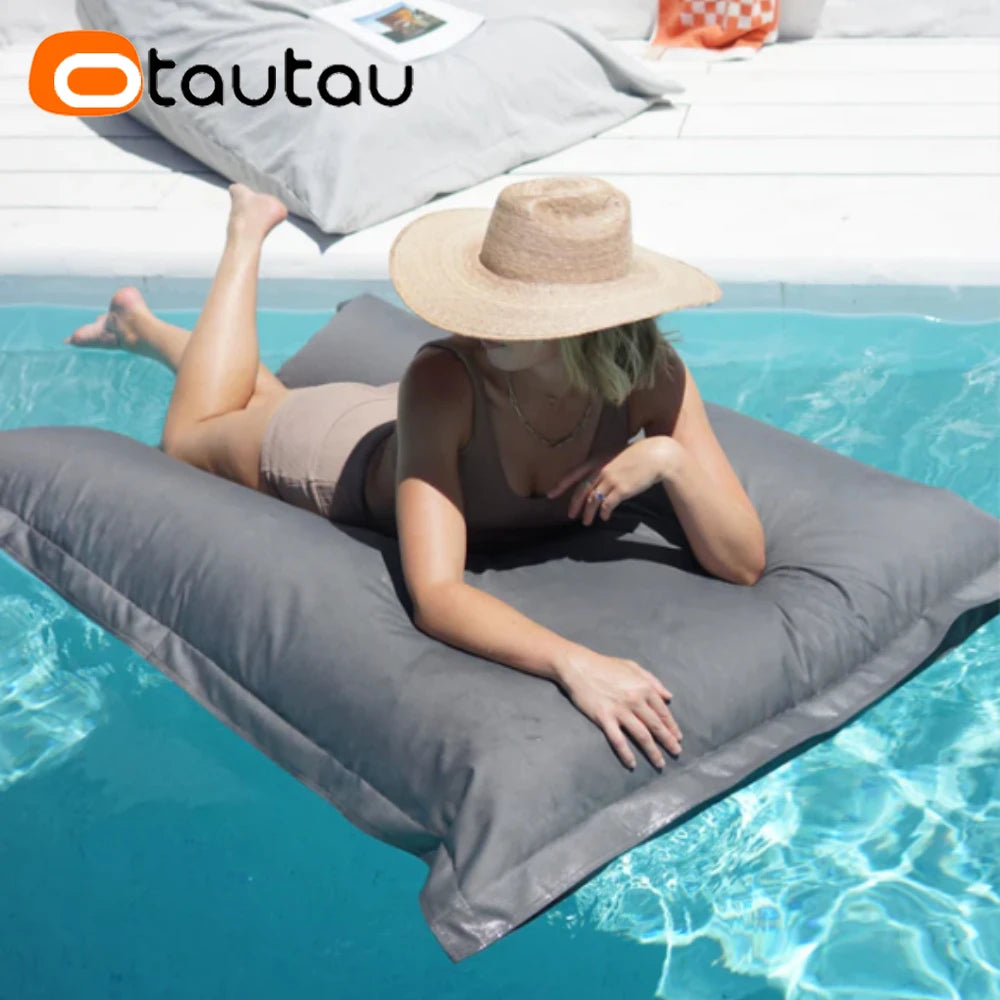 Funda de cojín para exteriores OYAUTAU, puf, flotador de piscina de playa, tumbona DD034 [¡Sin relleno! ¡Necesitas comprar el relleno tú mismo!]