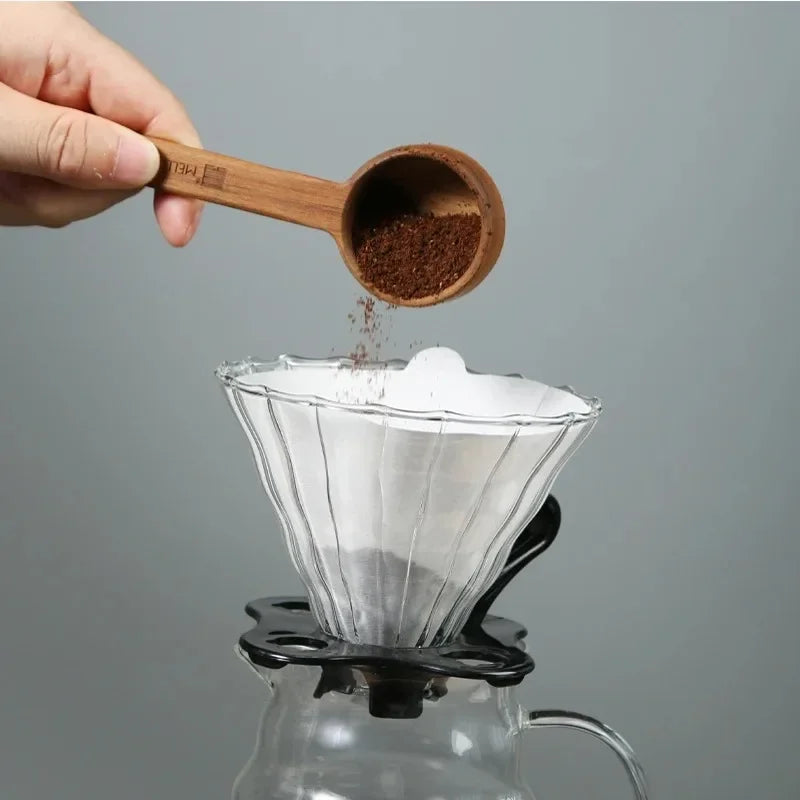 10-100 PCS Papel de Filtro de Café, Cono de Pulpa de Madera en Forma de V, Filtro de Goteo para 2-4 Tazas, Filtros de Papel de Café por Goteo Natural, Accesorios