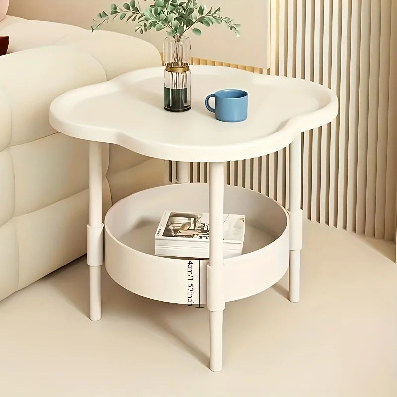 Mesa de centro creativa, mesa minimalista moderna, salas de estar, estantería móvil, mesa auxiliar, sofá crema, gabinete de dormitorio, mesita de noche
