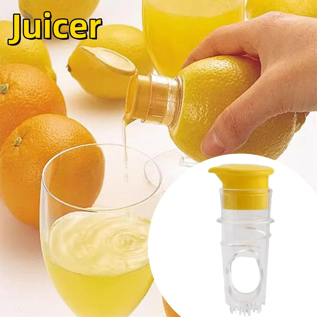 NUEVO Exprimidor manual de cítricos de plástico Mini exprimidor de limones Exprimidor de naranjas Fácil extractor de zumo Preservador de frescura Artículos de cocina