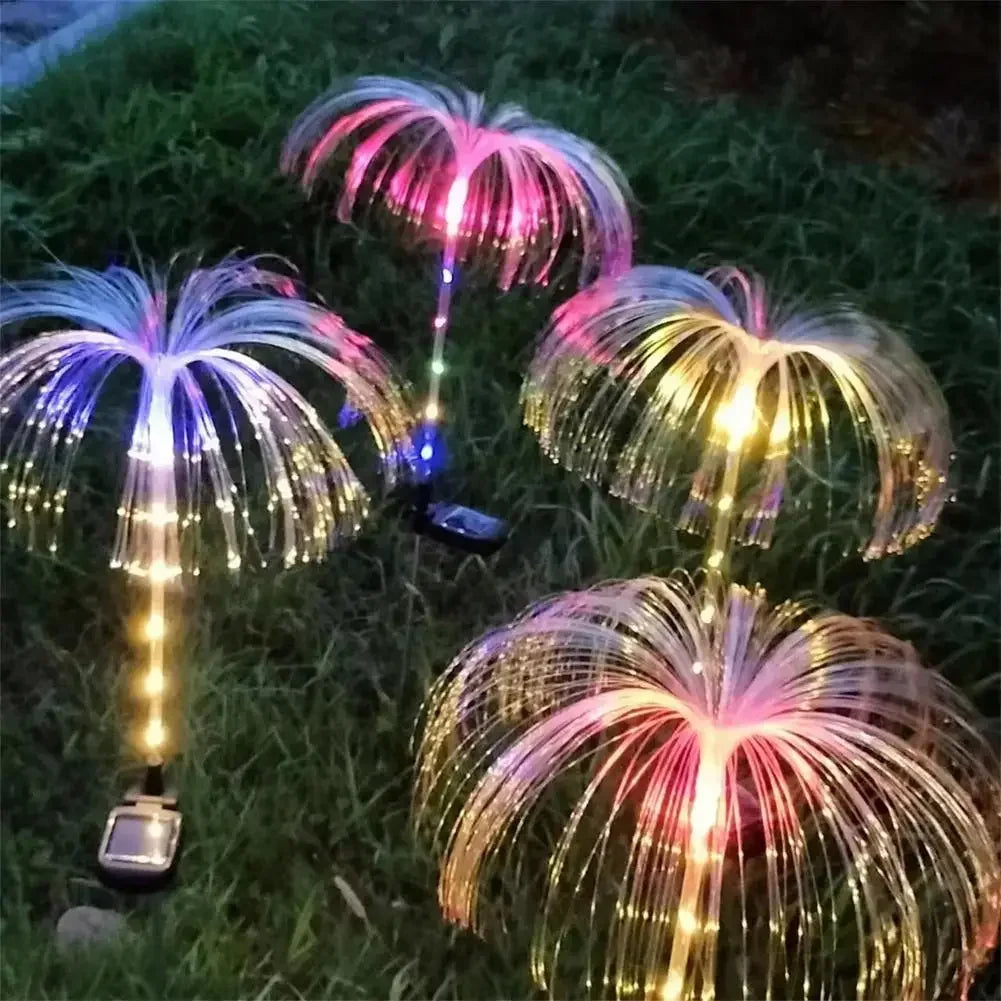 Luces solares LED de jardín medusas, impermeables para exteriores, adornos navideños, decoración de patio, balcón, césped, lámpara de flores con energía solar