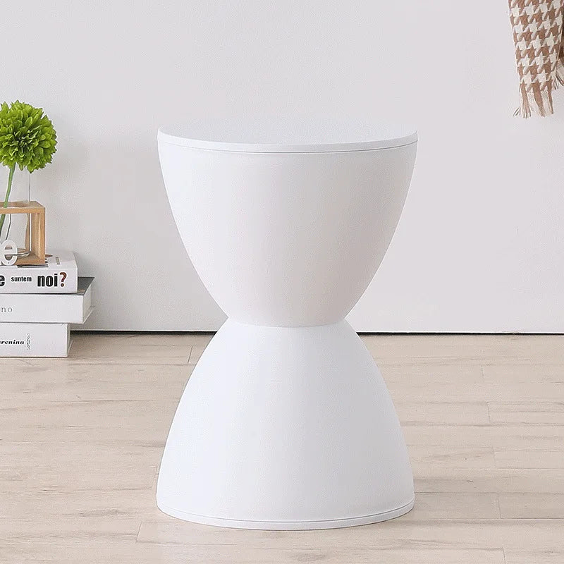 Otomanos de pasillo Muebles de salón Puf de almacenamiento minimalista Taburete reposapiés Puf para cambiar zapatos Taburete de espera de plástico grueso