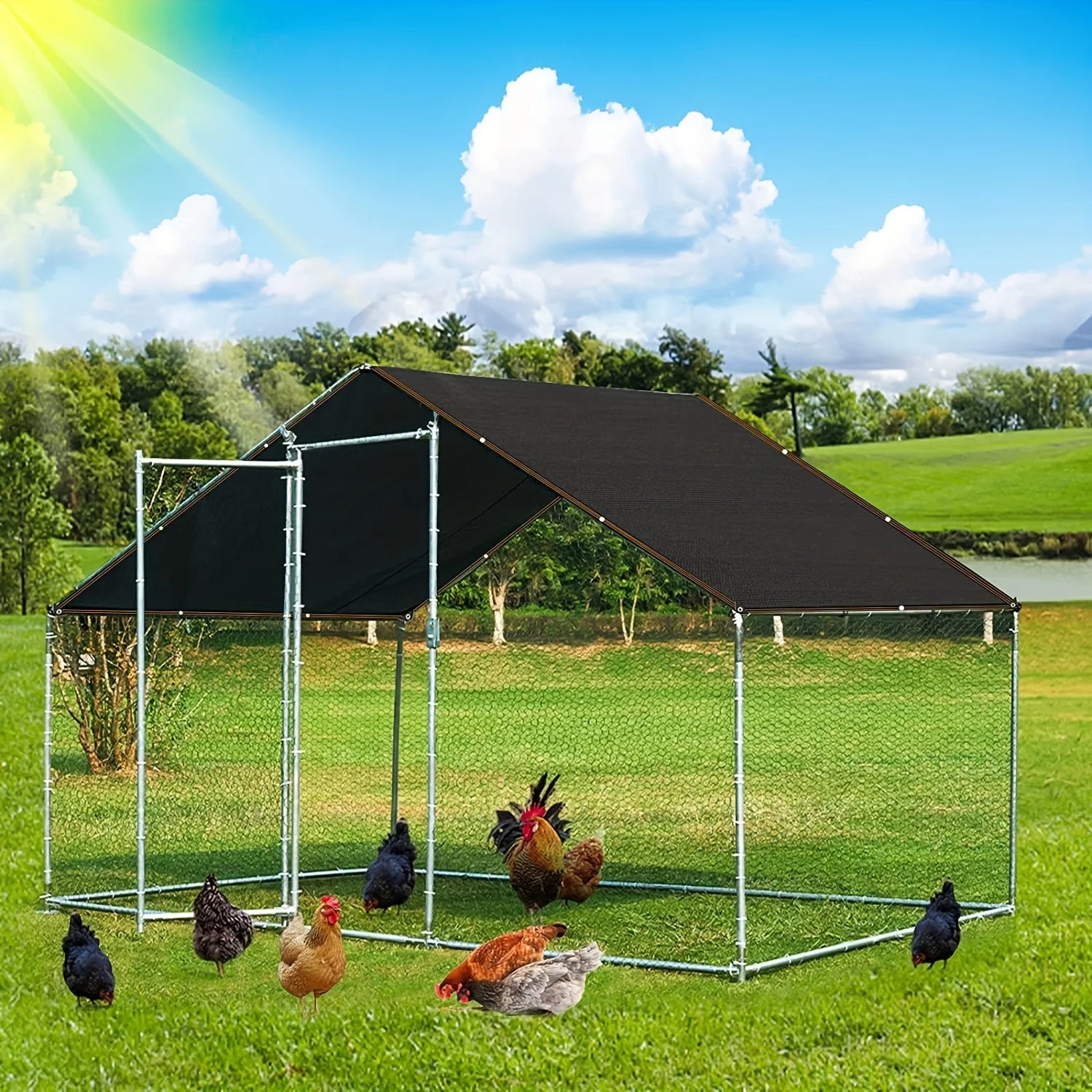 Malla Sombra Negra Malla Cubierta Borde Reforzado Con Ojales, Red Solar Para Pérgola, Invernadero De Plantas, Jardines, Patio, Toldo