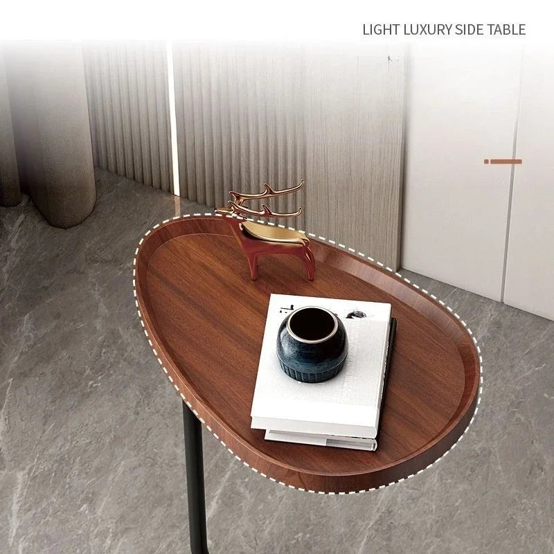 Mesa de centro elevable de lujo moderno, mesa auxiliar, mesita de noche, mesa rodante portátil, esquinera de sofá para apartamento pequeño, sala de estar minimalista