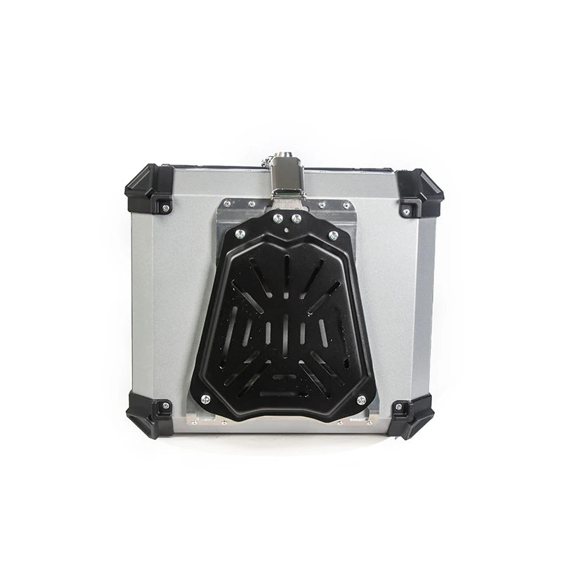 Baúl de Moto 55L Universal Maleta Trasera de Moto Aleación de Aluminio Baúl de Moto Caja de Almacenamiento de Equipaje de Viaje Tour Tail Box