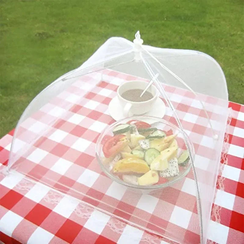 Cubierta de malla plegable para alimentos, cubierta desplegable antimoscas y mosquitos para alimentos, paraguas para comidas, verduras, frutas, transpirable, accesorios de cocina