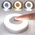 Lámpara portátil con pulsador táctil y regulable en 3 colores, recargable por USB