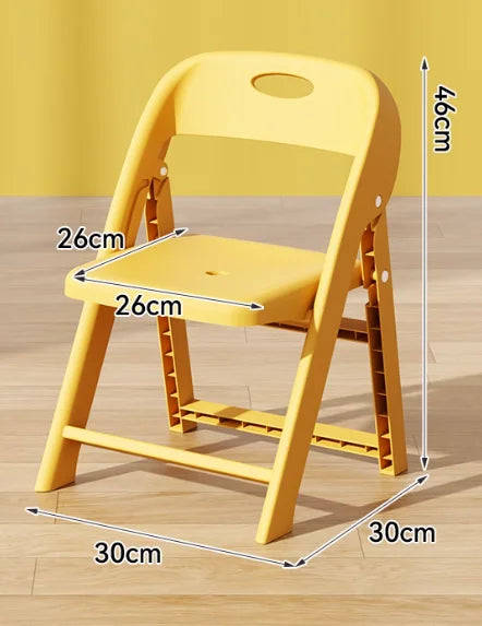 Silla para niños, asiento para bebés pequeños, respaldo plegable, taburete engrosado antideslizante, resistente y portátil, guardería, jardín de infancia, hogar