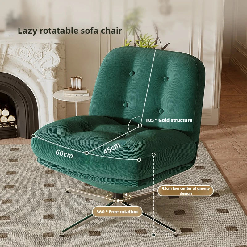 Sillón individual, lujo ligero, estilo medieval Bauhaus, sillón de ocio para sala de estar, sofá perezoso para dormitorio