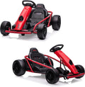 24V Go Kart for Teens & Big Kids Drifting Car with 2×300w Motor,8 MPH Speed,Music,Slow Start,Outdoor Racing Toy for Ages 8-12Y