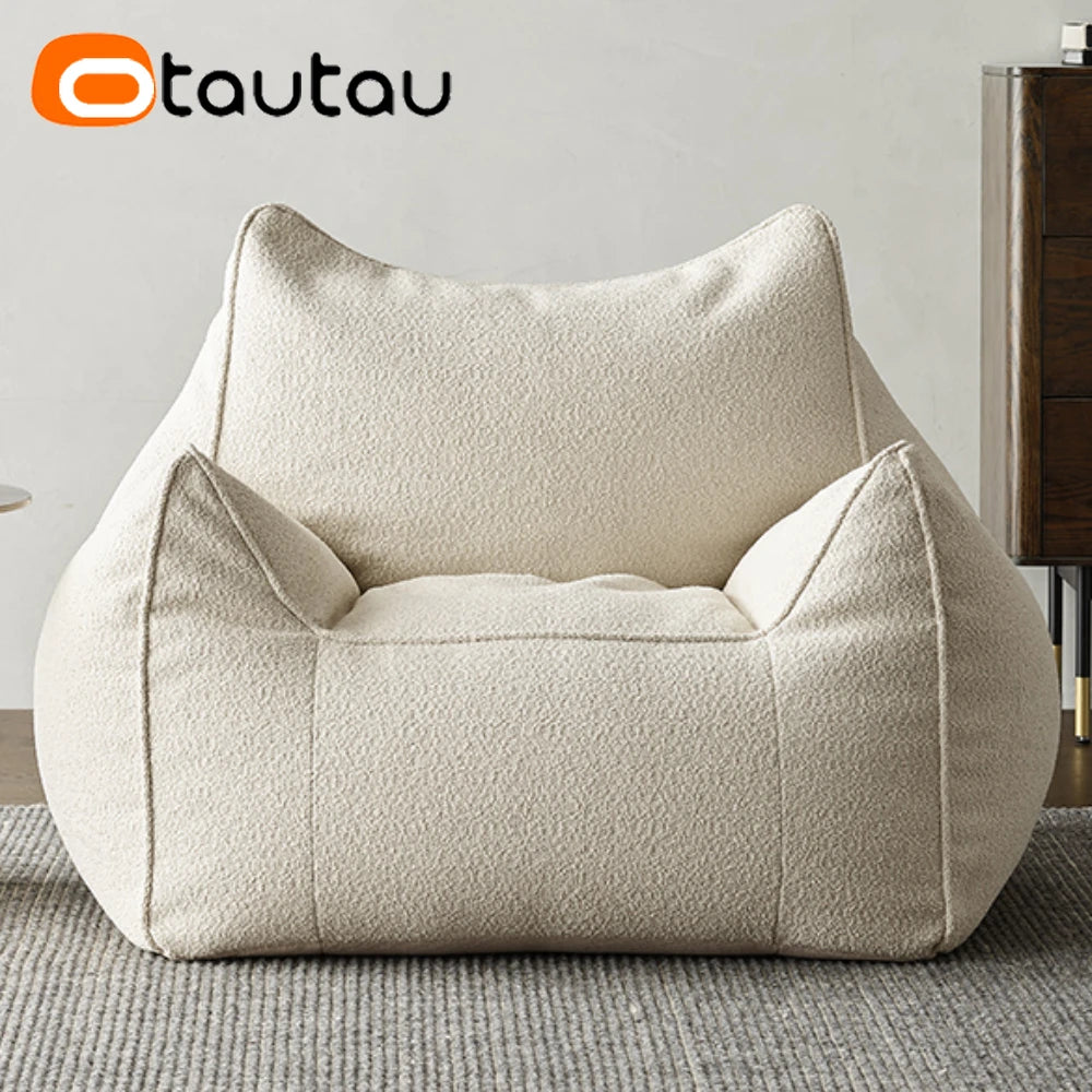 OTAUTAU Sofá Puf Funda Sin Relleno Exterior Impermeable Otomana Puf Salón Sillón Camping Jardín Playa Sofá SF114