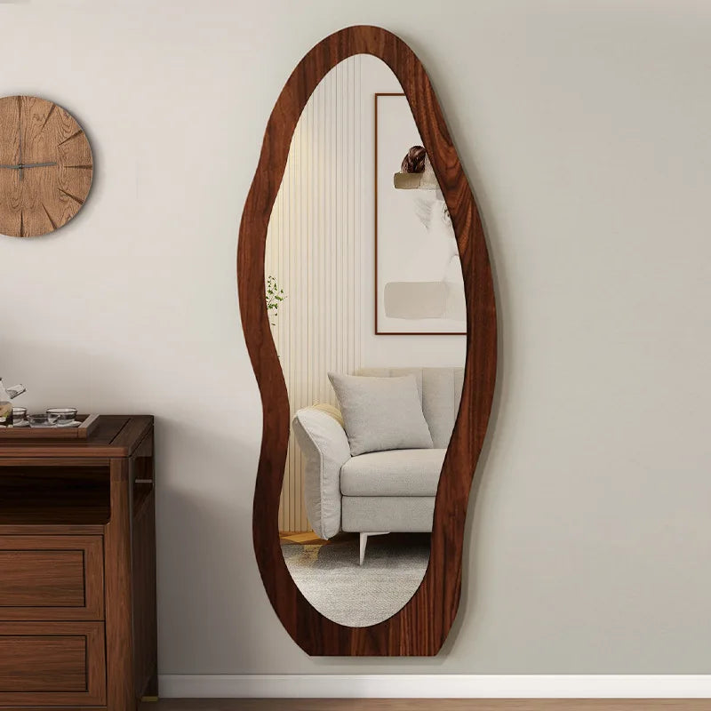 Espejo de cuerpo entero, espejo de forma especial para celebridades de Internet, espejo de pie para el hogar, espejo de pared para dormitorio, espejo de probador