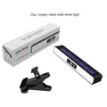 Luces solares con sensor de movimiento con clip para exterior, impermeables, luces solares para vallas exteriores con 36 LED, luz de seguridad portátil con energía solar