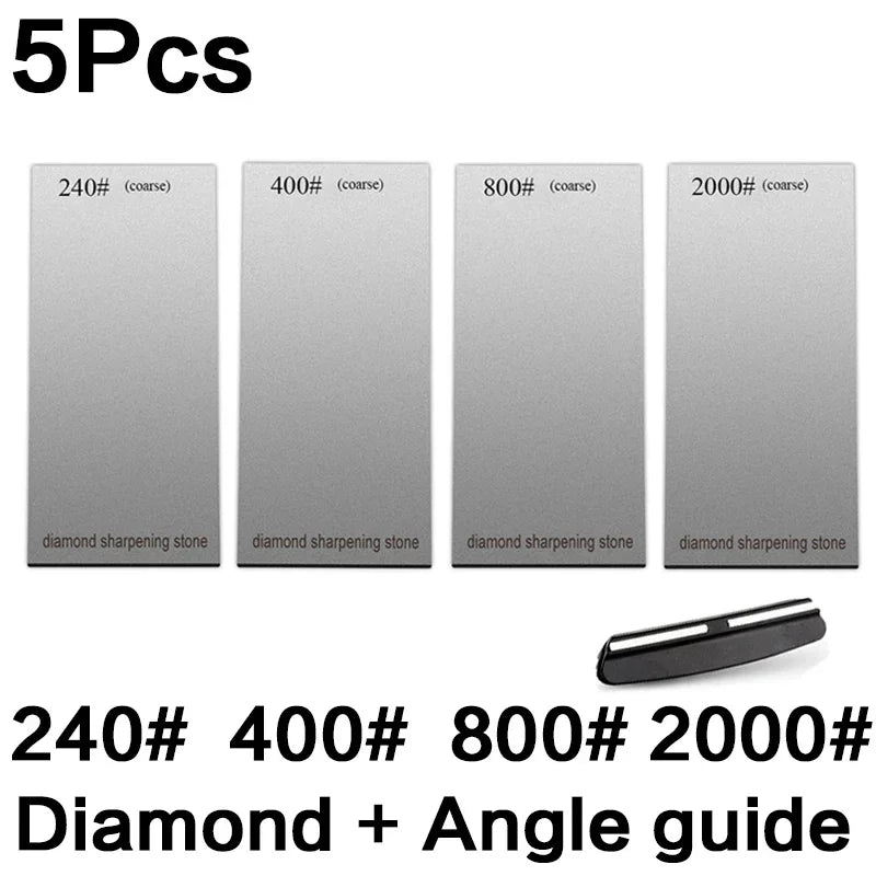 120/600/1500/3000 set Diamond sharpening stone base kitchen whetstone blade sharp bar Apex edge musat knife sharper flakes board