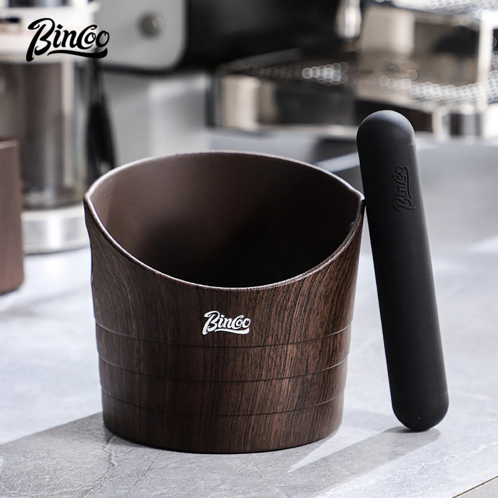 Bincoo Coffee Knock Box Espresso Grounds Container Anti Slip Espresso Dump Bin Grind Beveled Barista Goods Cafe Bar Accessories