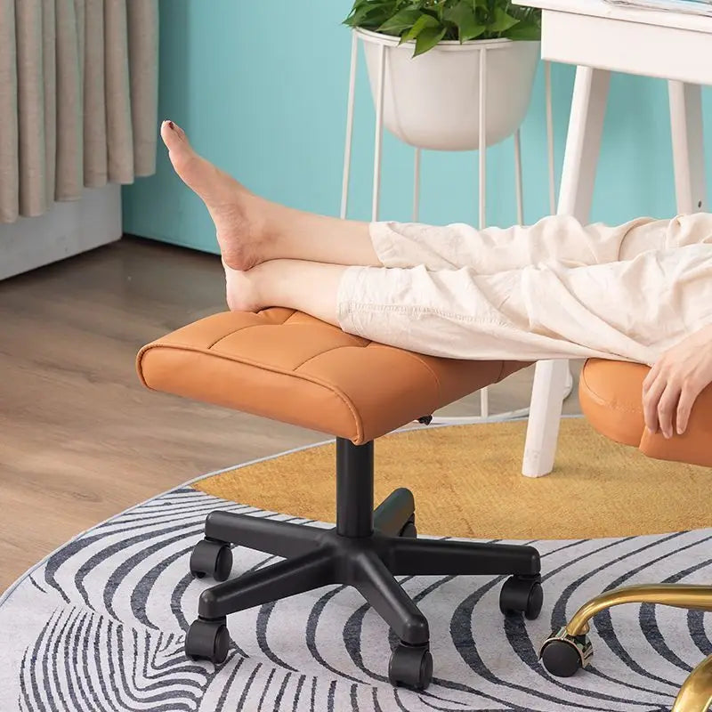Reposapiés de altura ajustable para silla de oficina, reposapiés elevador debajo del escritorio con espuma viscoelástica, reposapiernas ergonómico para sofá de casa