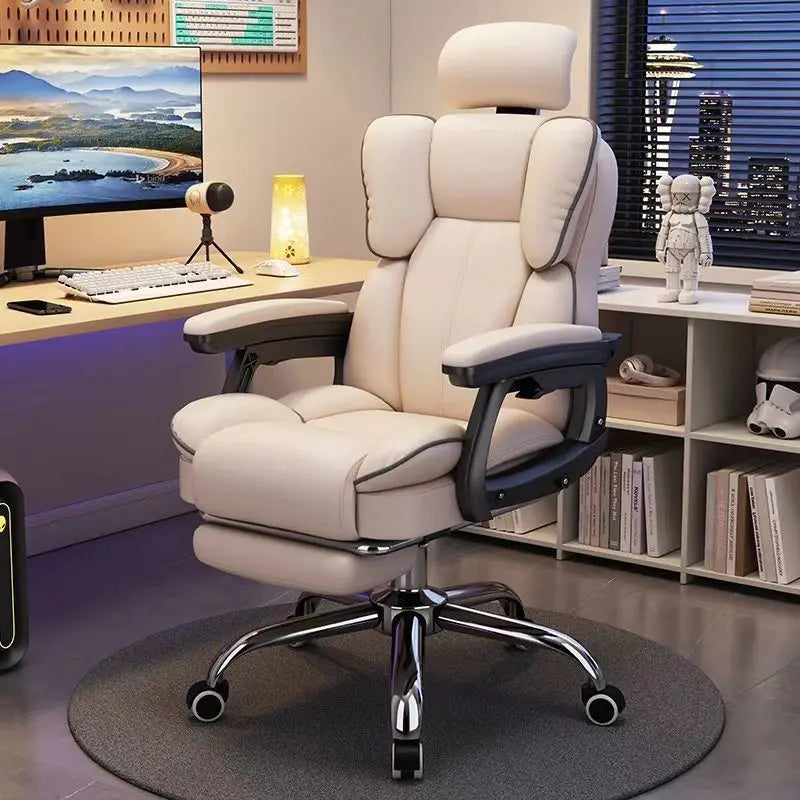 Silla de ordenador para el hogar, silla ergonómica para juegos, silla de oficina, silla giratoria cómoda para estudio, dormitorio, sentada prolongada