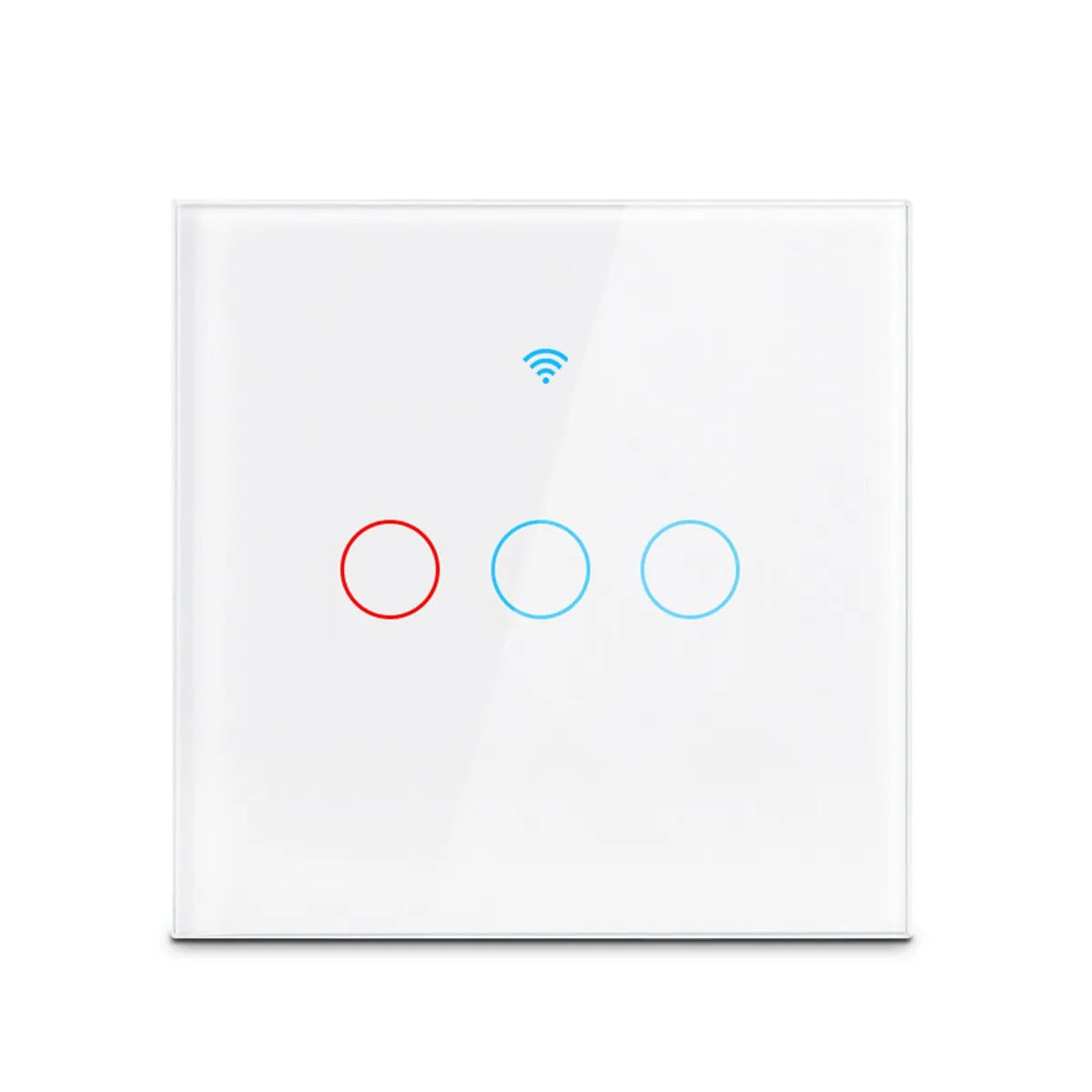 Funciona con el interruptor de luz de pared inteligente Tuya WIFI US/UE con panel táctil de vidrio y control remoto inalámbrico por voz con Alexa Google Home