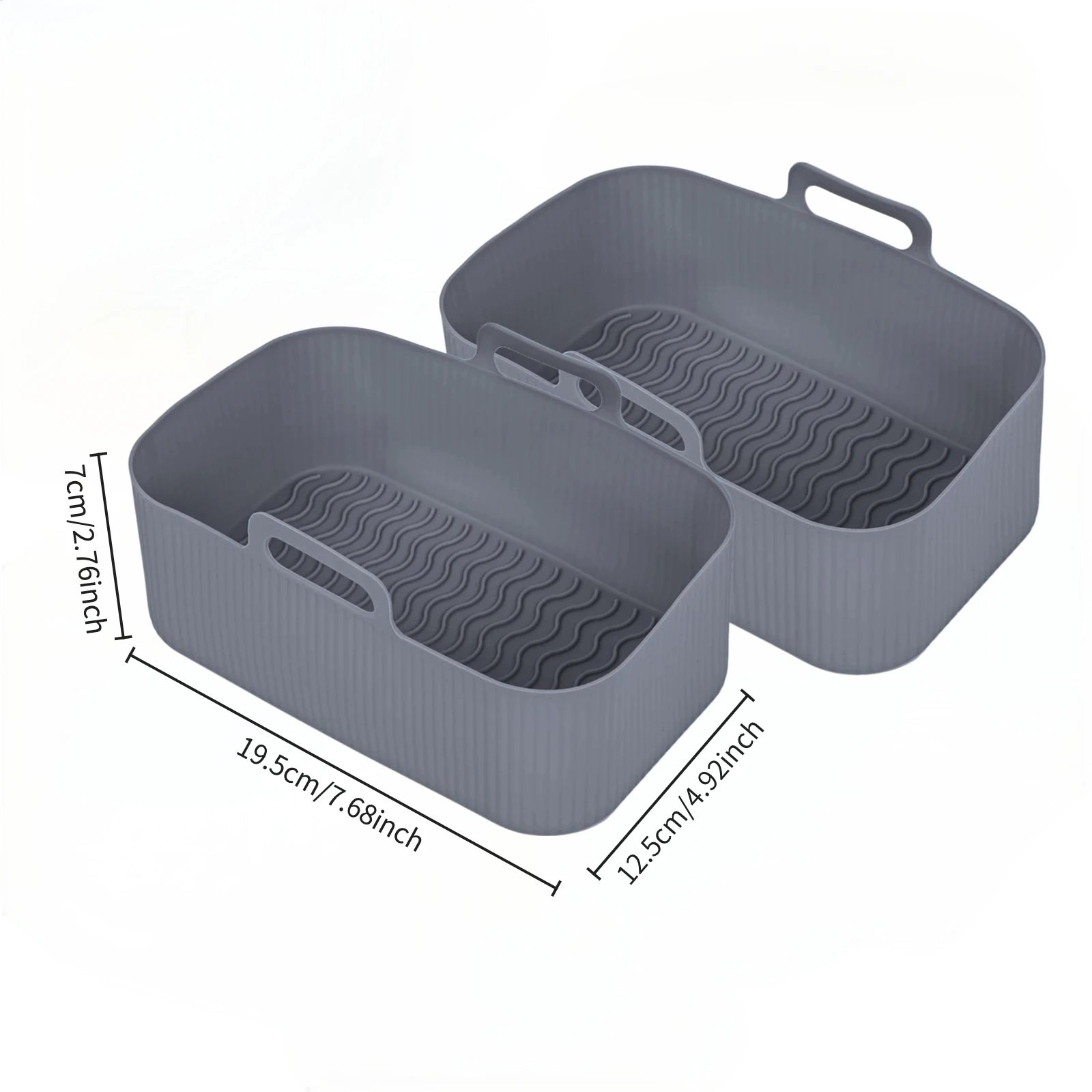 2Pcs/1Pcs Air Fryer Silicone Liners for Ninja SL400 SL401 Stack XL Basket Reusable AirFryer Baking Tray Airfryer Accessories