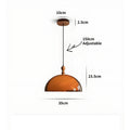 Lámpara colgante LED vintage francesa, lámpara de araña Bauhaus para encimera de cocina, bar, comedor, restaurante, cafetería, lámpara colgante redonda E27