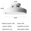 Lámparas de ventilador de techo LED modernas invisibles sin aspas, 6 velocidades, control remoto, atenuación, lámpara de ventilador para dormitorio, restaurante, ventiladores eléctricos