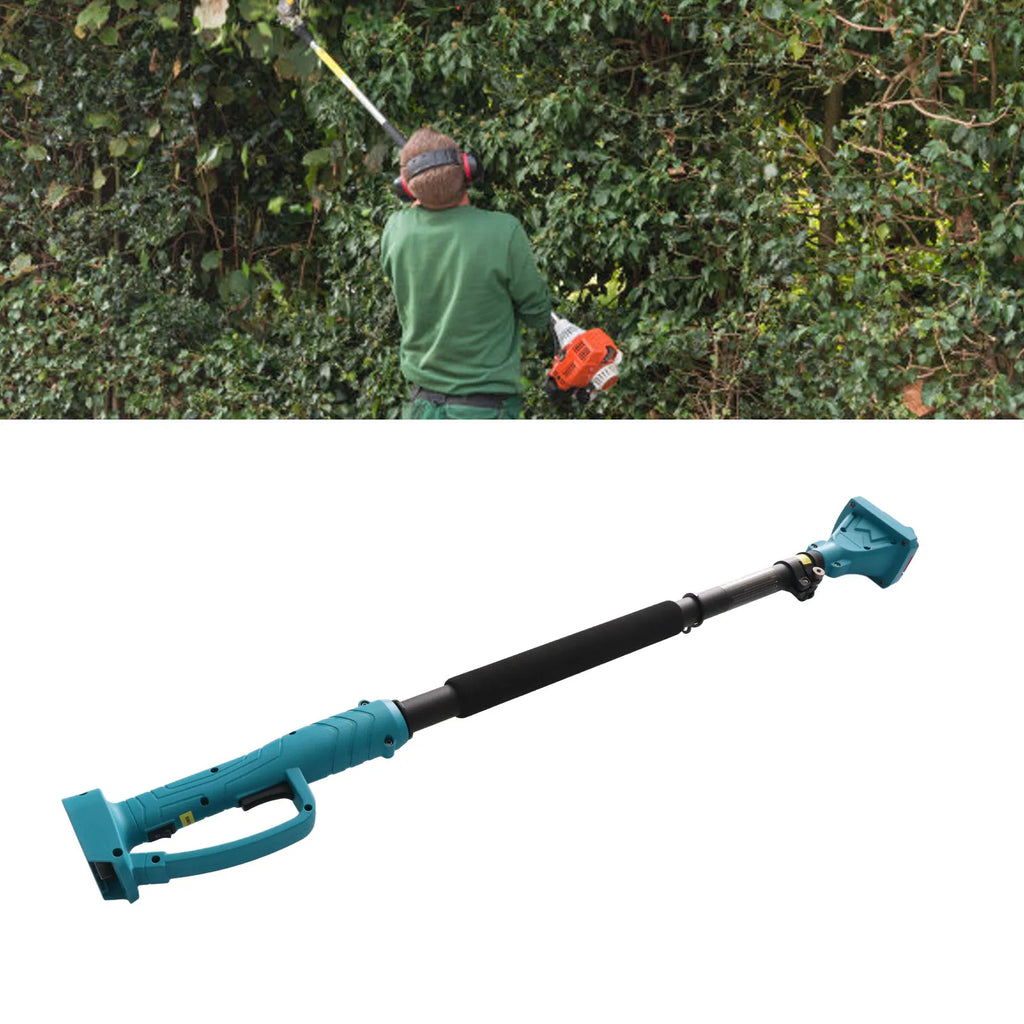 Tijeras de podar inalámbricas con pértiga telescópica, eficientes y antideslizantes, de aleación de aluminio, versátiles, azules, para jardín