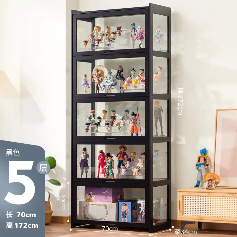 Vitrina de exhibición grande de Lego, figura de acrílico, juguete, adorno, artefacto, vitrina transparente a prueba de polvo, estante de almacenamiento para cajas ciegas