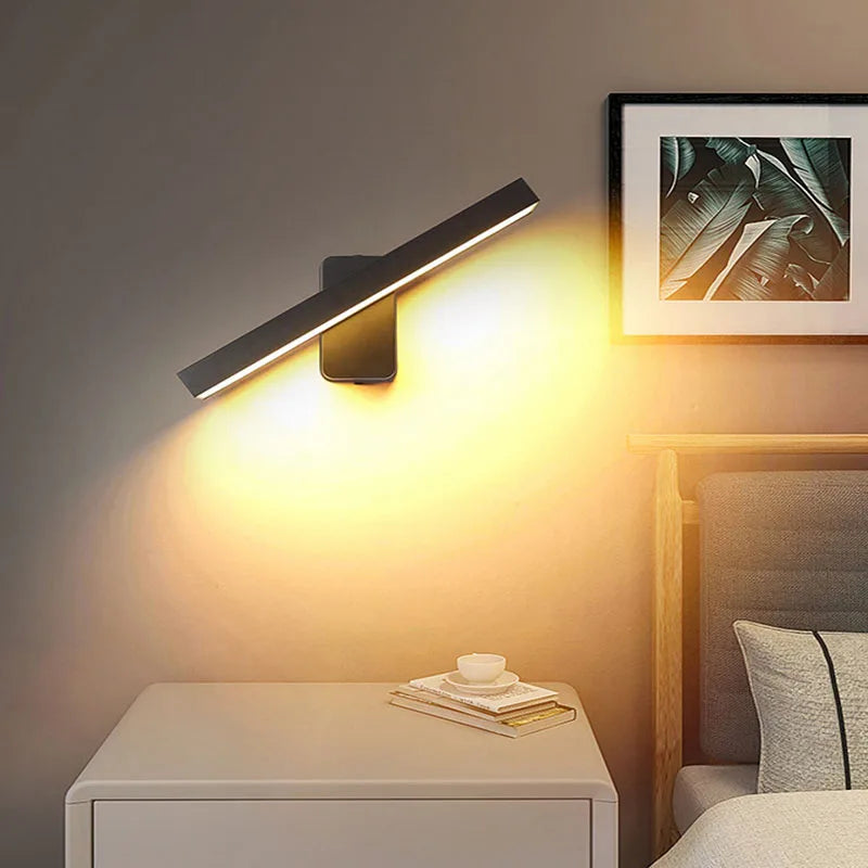Lámpara LED de pared para exterior IP65 con sensor de movimiento, impermeable, giratoria, para porche, entrada de villa, patio, sala de estar, decoración del hogar